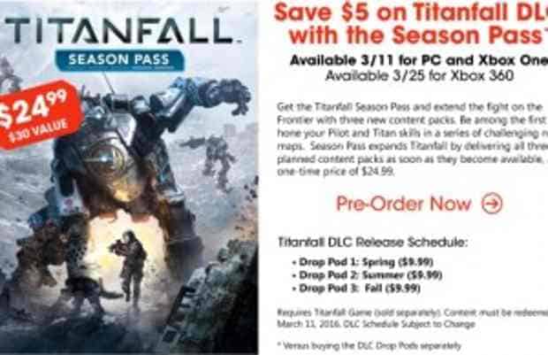 Titanfall DLC releases known as ‘Drop Pods’, Spring, Summer, Fall release schedule – $9.99 each