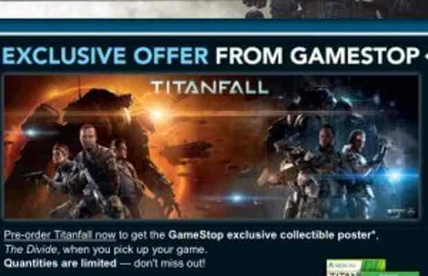 Pre-order Titanfall from GameStop and receive an exclusive collectible poster